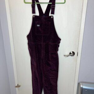 Wildfang The Essential Corduroy Overalls in Merlot - VG Used Condition